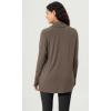 imageODODOS Womens Drape Open Front Cardigans Cozy Soft Long Sleeve Casual Wrap Outerwear with Pockets Thumb HoleDesert Palm