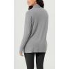 imageODODOS Womens Drape Open Front Cardigans Cozy Soft Long Sleeve Casual Wrap Outerwear with Pockets Thumb HoleGrey Heather
