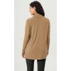 imageODODOS Womens Drape Open Front Cardigans Cozy Soft Long Sleeve Casual Wrap Outerwear with Pockets Thumb HoleMustard Gold