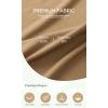 imageODODOS Womens Drape Open Front Cardigans Cozy Soft Long Sleeve Casual Wrap Outerwear with Pockets Thumb HoleMustard Gold