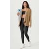 imageODODOS Womens Drape Open Front Cardigans Cozy Soft Long Sleeve Casual Wrap Outerwear with Pockets Thumb HoleMustard Gold
