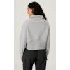 imageODODOS Womens Fleece Lined Half Zip Sweatshirts Funnel Neck Long Sleeve Oversized Pullover Fall Winter OutfitsHeather Grey