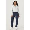 imageODODOS Womens Fleece Lined Half Zip Sweatshirts Funnel Neck Long Sleeve Oversized Pullover Fall Winter OutfitsHeather White