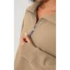 imageODODOS Womens Fleece Lined Half Zip Sweatshirts Funnel Neck Long Sleeve Oversized Pullover Fall Winter OutfitsKhaki