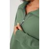 imageODODOS Womens Fleece Lined Half Zip Sweatshirts Funnel Neck Long Sleeve Oversized Pullover Fall Winter OutfitsMedium Olive