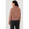 imageODODOS Womens Fleece Lined Half Zip Sweatshirts Funnel Neck Long Sleeve Oversized Pullover Fall Winter OutfitsMuted Clay