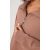 imageODODOS Womens Fleece Lined Half Zip Sweatshirts Funnel Neck Long Sleeve Oversized Pullover Fall Winter OutfitsMuted Clay