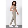 imageODODOS Womens Modal Soft Jogger Pants with Pockets Adjustable Shockcord High Waist Sweatpants Casual Lounge PantsKhaki