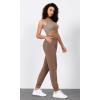 imageODODOS Womens Modal Soft Jogger Pants with Pockets Adjustable Shockcord High Waist Sweatpants Casual Lounge PantsNutria