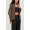 imageODODOS Womens Modal Soft Open Front Cardigans Long Sleeve Casual Wrap OutwearNutria