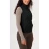 imageODODOS Womens Padded Vest with Pockets Athletic Stand Collar Sleeveless Warm Outerwear Zip Up GiletBlack