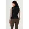 imageODODOS Womens Padded Vest with Pockets Athletic Stand Collar Sleeveless Warm Outerwear Zip Up GiletBlack
