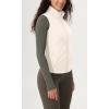imageODODOS Womens Padded Vest with Pockets Athletic Stand Collar Sleeveless Warm Outerwear Zip Up GiletWhite