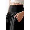 imageODODOS Womens Wide Leg Palazzo Lounge Pants with Pockets Light Weight Loose Comfy Casual Pajama Pants262830quot32quot InseamBlack