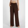 imageODODOS Womens Wide Leg Palazzo Lounge Pants with Pockets Light Weight Loose Comfy Casual Pajama Pants262830quot32quot InseamChocolate