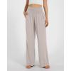 imageODODOS Womens Wide Leg Palazzo Lounge Pants with Pockets Light Weight Loose Comfy Casual Pajama Pants262830quot32quot InseamLight Beige