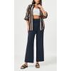 imageODODOS Womens Wide Leg Palazzo Lounge Pants with Pockets Light Weight Loose Comfy Casual Pajama Pants262830quot32quot InseamMidnight