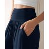 imageODODOS Womens Wide Leg Palazzo Lounge Pants with Pockets Light Weight Loose Comfy Casual Pajama Pants262830quot32quot InseamNavy