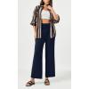 imageODODOS Womens Wide Leg Palazzo Lounge Pants with Pockets Light Weight Loose Comfy Casual Pajama Pants262830quot32quot InseamNavy