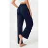 imageODODOS Womens Wide Leg Palazzo Lounge Pants with Pockets Light Weight Loose Comfy Casual Pajama Pants262830quot32quot InseamNavy