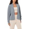 imageODODOS Womens Modal Soft Open Front Cardigans Long Sleeve Casual Wrap OutwearGrey Blue
