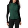imageODODOS Womens Padded Vest with Pockets Athletic Stand Collar Sleeveless Warm Outerwear Zip Up GiletGreen