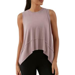 imageODODOS Modal Soft Sleeveless Crop Top for Women Athletic Tee Gym Workout Cropped Yoga TankLavenderwashed Long