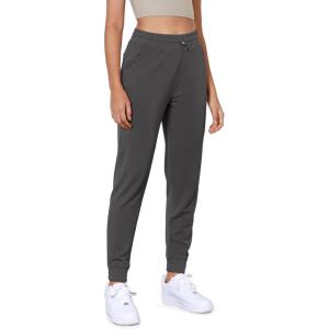 imageODODOS Womens Modal Soft Jogger Pants with Pockets Adjustable Shockcord High Waist Sweatpants Casual Lounge PantsCharcoal