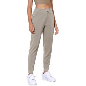 imageODODOS Womens Modal Soft Jogger Pants with Pockets Adjustable Shockcord High Waist Sweatpants Casual Lounge PantsKhaki
