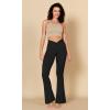 imageODODOS Cloud Feeling Flared Pants for Women Twist High Waist Casual Bootcut Yoga Pants  30quot  32quot InseamBlack
