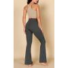 imageODODOS Cloud Feeling Flared Pants for Women Twist High Waist Casual Bootcut Yoga Pants  30quot  32quot InseamCharcoal