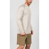 imageODODOS Mens Quick Dry Long Sleeve Shirts UPF 50 Sun Protection SPF Athletic Tops Workout Fishing TShirtsBeige