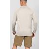 imageODODOS Mens Quick Dry Long Sleeve Shirts UPF 50 Sun Protection SPF Athletic Tops Workout Fishing TShirtsBeige