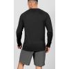 imageODODOS Mens Quick Dry Long Sleeve Shirts UPF 50 Sun Protection SPF Athletic Tops Workout Fishing TShirtsBlack
