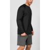 imageODODOS Mens Quick Dry Long Sleeve Shirts UPF 50 Sun Protection SPF Athletic Tops Workout Fishing TShirtsBlack