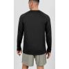imageODODOS Mens Quick Dry Long Sleeve Shirts UPF 50 Sun Protection SPF Athletic Tops Workout Fishing TShirtsBlack Heather