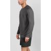 imageODODOS Mens Quick Dry Long Sleeve Shirts UPF 50 Sun Protection SPF Athletic Tops Workout Fishing TShirtsCharcoal Heather