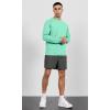 imageODODOS Mens Quick Dry Long Sleeve Shirts UPF 50 Sun Protection SPF Athletic Tops Workout Fishing TShirtsJade Heather