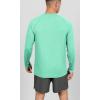 imageODODOS Mens Quick Dry Long Sleeve Shirts UPF 50 Sun Protection SPF Athletic Tops Workout Fishing TShirtsJade Heather