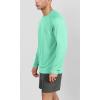 imageODODOS Mens Quick Dry Long Sleeve Shirts UPF 50 Sun Protection SPF Athletic Tops Workout Fishing TShirtsJade Heather