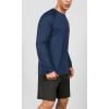 imageODODOS Mens Quick Dry Long Sleeve Shirts UPF 50 Sun Protection SPF Athletic Tops Workout Fishing TShirtsNavy