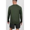 imageODODOS Mens Quick Dry Long Sleeve Shirts UPF 50 Sun Protection SPF Athletic Tops Workout Fishing TShirtsOlive Green Heather
