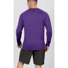 imageODODOS Mens Quick Dry Long Sleeve Shirts UPF 50 Sun Protection SPF Athletic Tops Workout Fishing TShirtsPurple