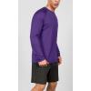 imageODODOS Mens Quick Dry Long Sleeve Shirts UPF 50 Sun Protection SPF Athletic Tops Workout Fishing TShirtsPurple