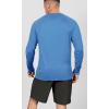 imageODODOS Mens Quick Dry Long Sleeve Shirts UPF 50 Sun Protection SPF Athletic Tops Workout Fishing TShirtsSky Blue
