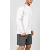 imageODODOS Mens Quick Dry Long Sleeve Shirts UPF 50 Sun Protection SPF Athletic Tops Workout Fishing TShirtsWhite