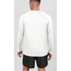 imageODODOS Mens Quick Dry Long Sleeve Shirts UPF 50 Sun Protection SPF Athletic Tops Workout Fishing TShirtsWhite Heather