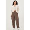 imageODODOS Modal Soft FullZip Bomber Jacket for Women Long Sleeve Casual Fall Outfit Crop Top with PocketsIvory