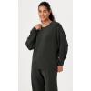 imageODODOS Modal Soft Oversized Sweatshirts for Women Crew Neck Long Sleeve Relaxed Pullover TopsBlack