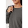 imageODODOS Modal Soft Oversized Sweatshirts for Women Crew Neck Long Sleeve Relaxed Pullover TopsCharcoal